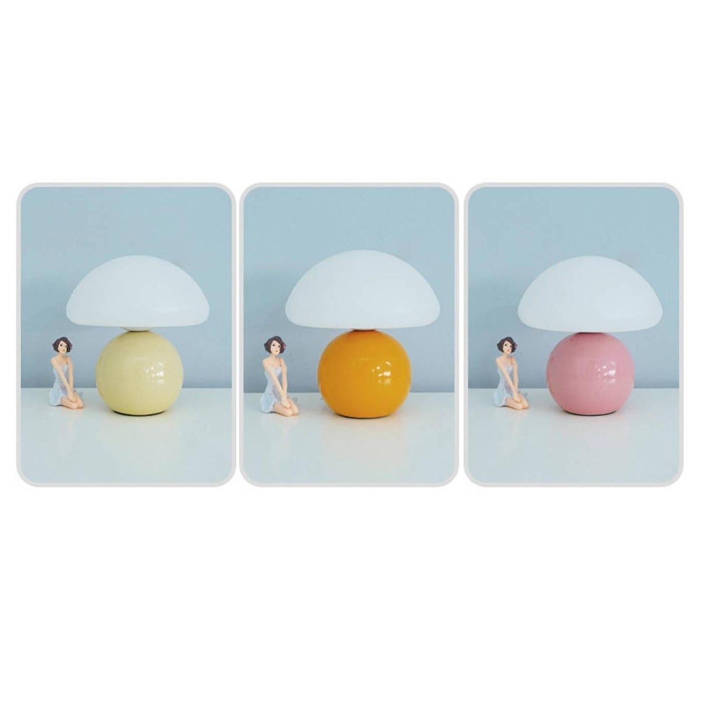 Mushroom Table Lamp - Elegant Night Stand Light for Home & Bar