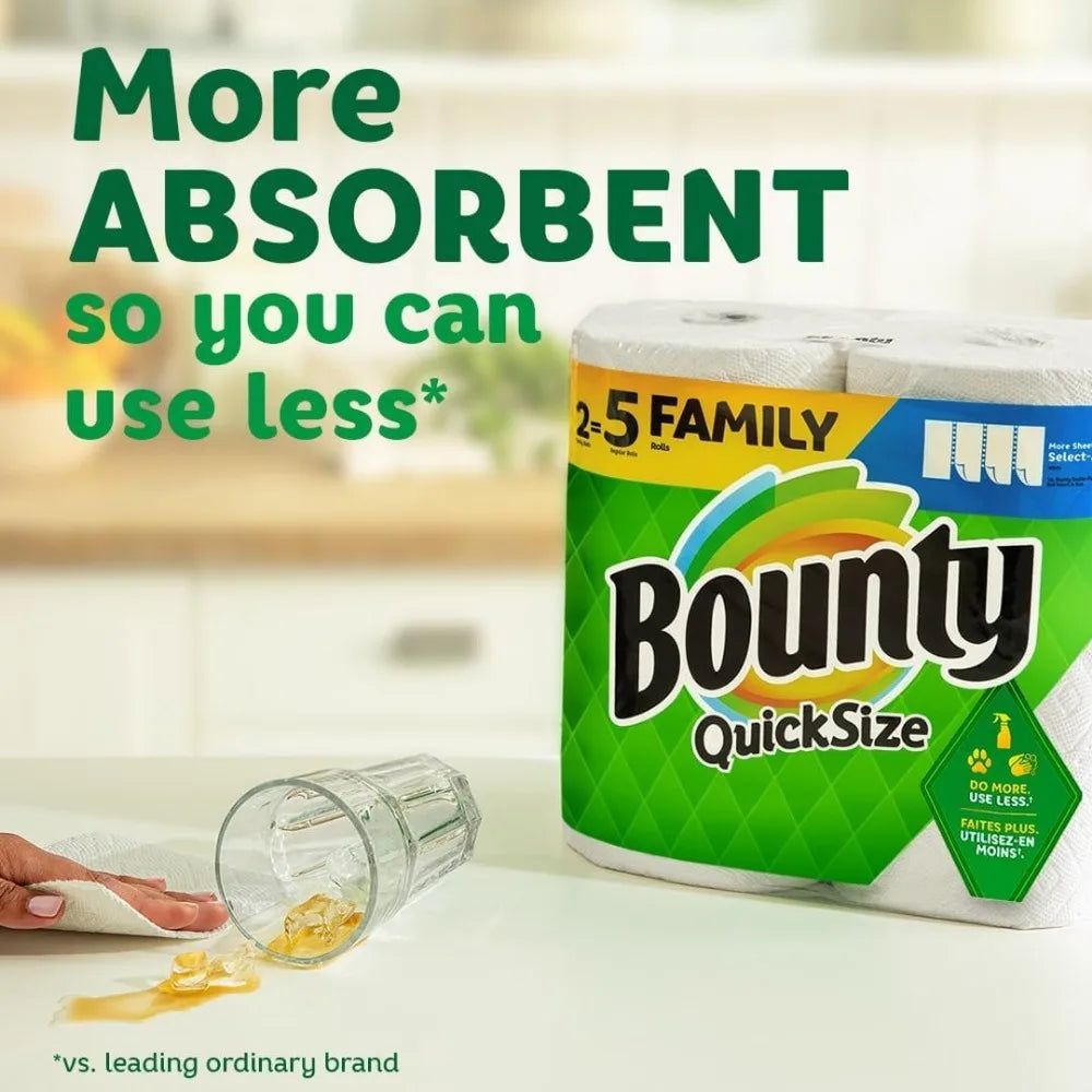 Quick-Size Towels, 16 Family Rolls, Equals 40 Regular Rolls