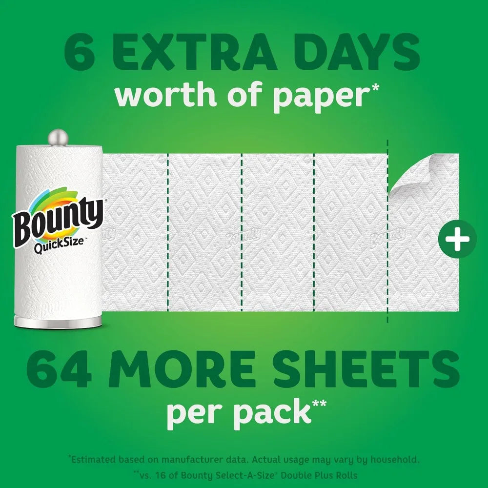 Quick-Size Towels, 16 Family Rolls, Equals 40 Regular Rolls