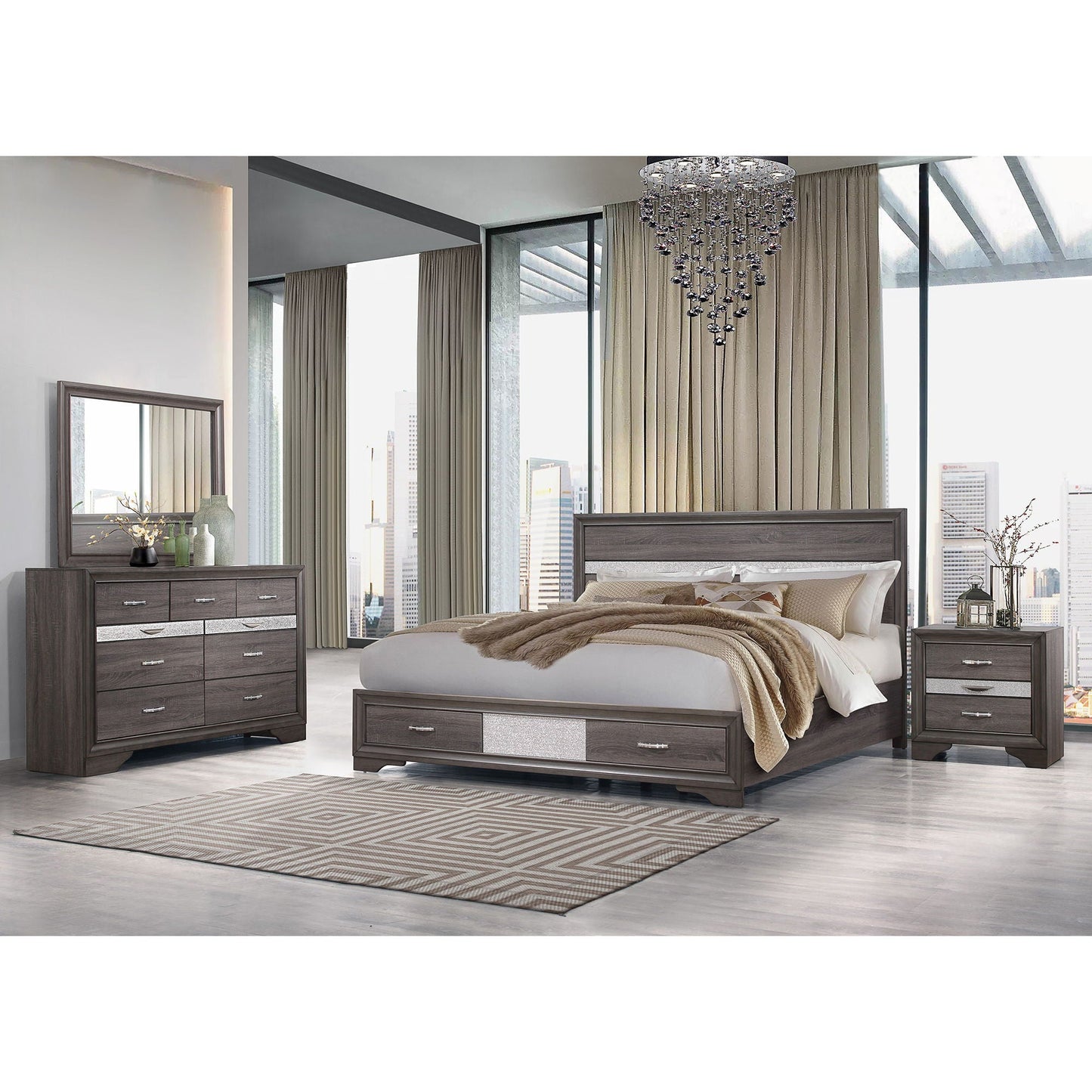 Ryder - Sparkle Mirror - Gray