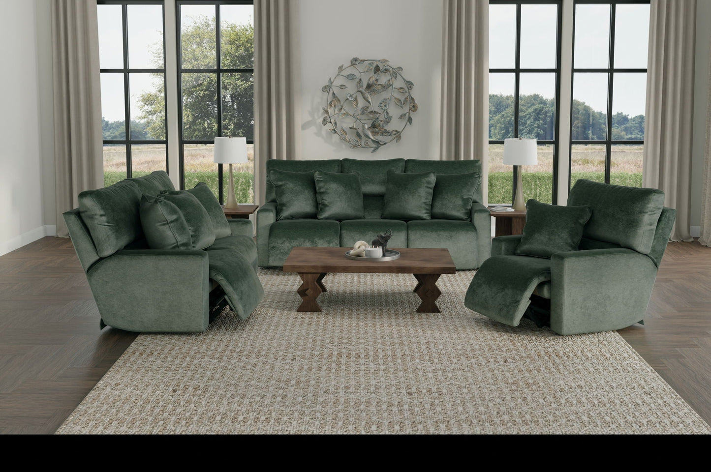 Rayton - Power Lay Flat Recliner With Zero Gravity - Pine