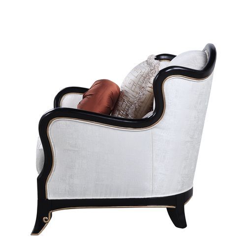 Nurmive - Sofa With 7 Pillows - Beige Fabric