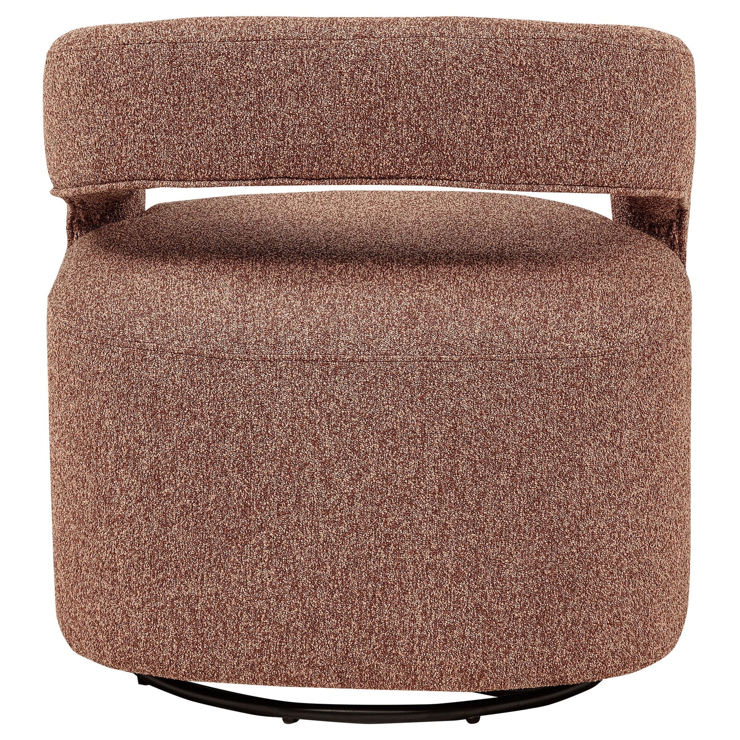 Westhill Boucle Upholstered Swivel Accent Chair Berry