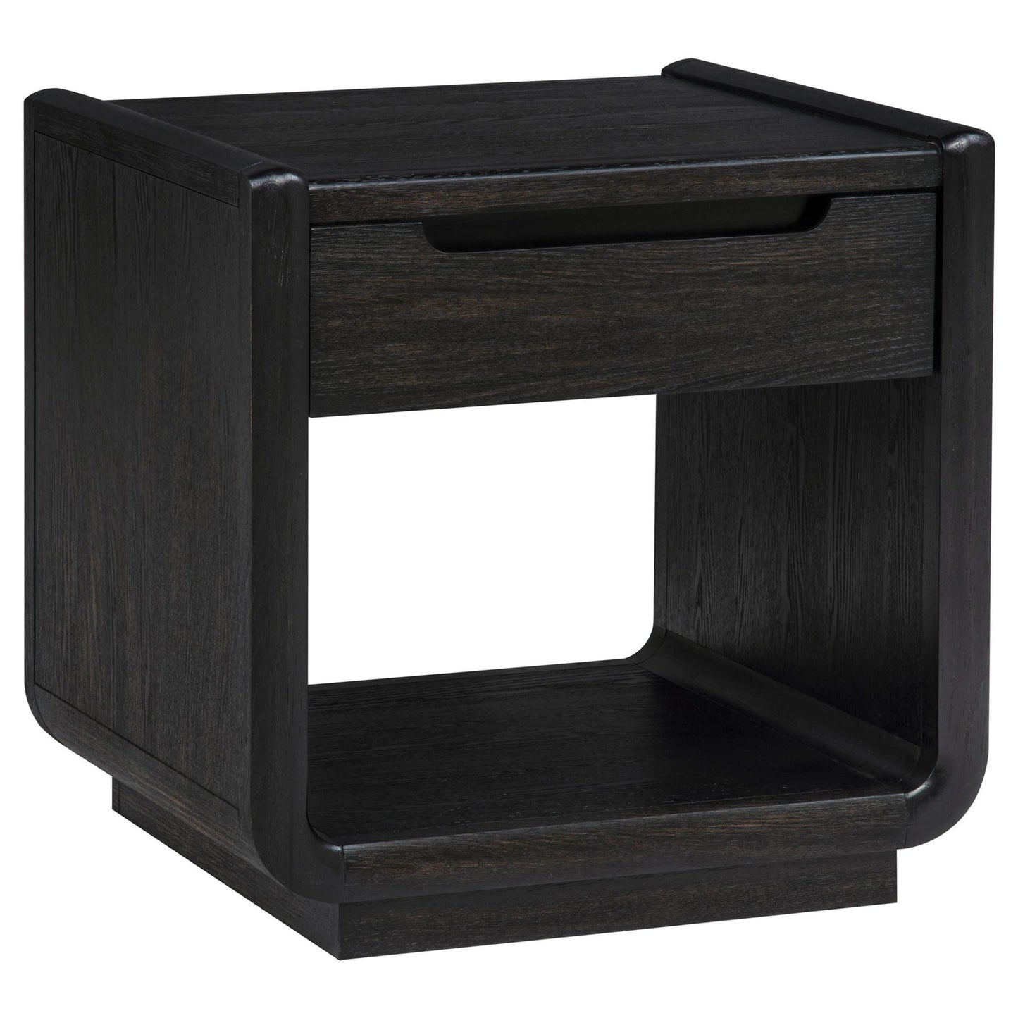 Leandro 2-piece Wood Coffee and End Table Set Burnished Black