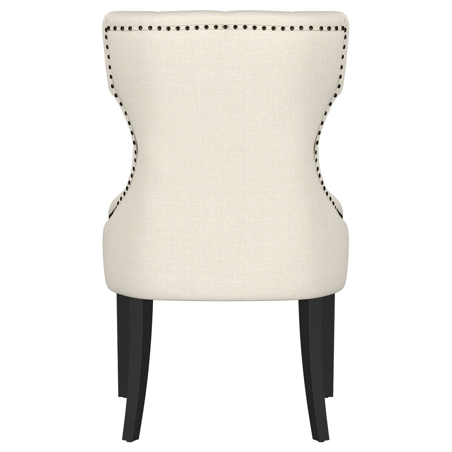 Baney Fabric Upholstered Dining Side Chair Cream and Black