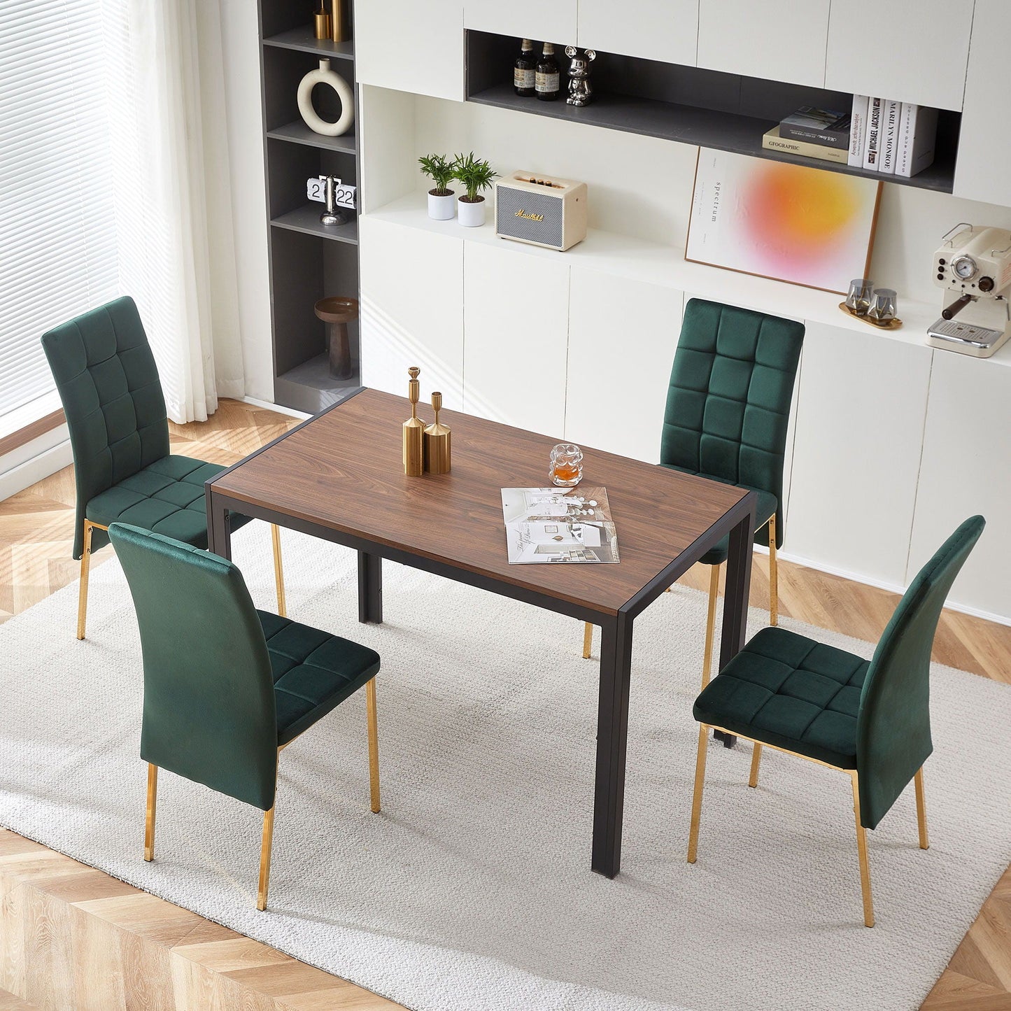 High Back Nordic Dining Chair Modern Chair With Color Legs
