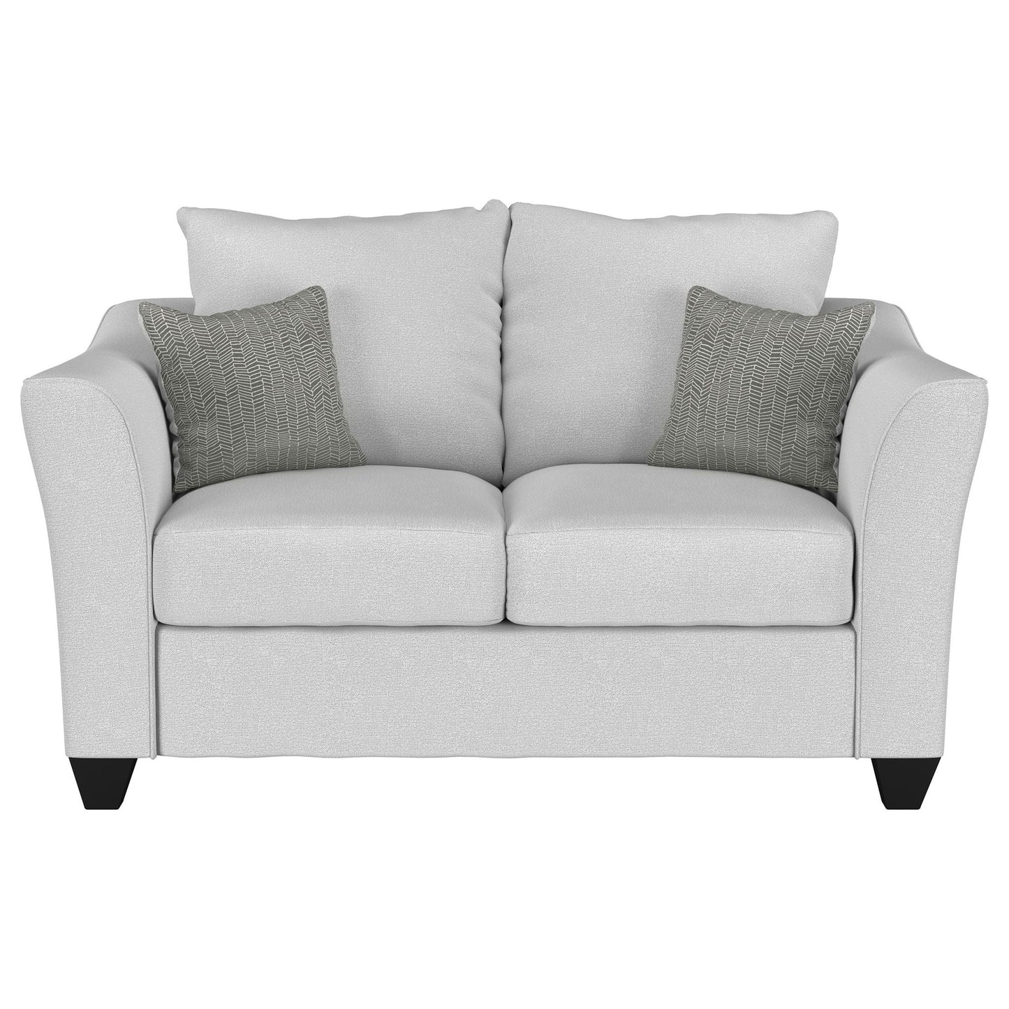 Salizar Upholstered Flared Arm Loveseat Sand