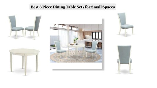 3 piece dining table set, rectangular dining table