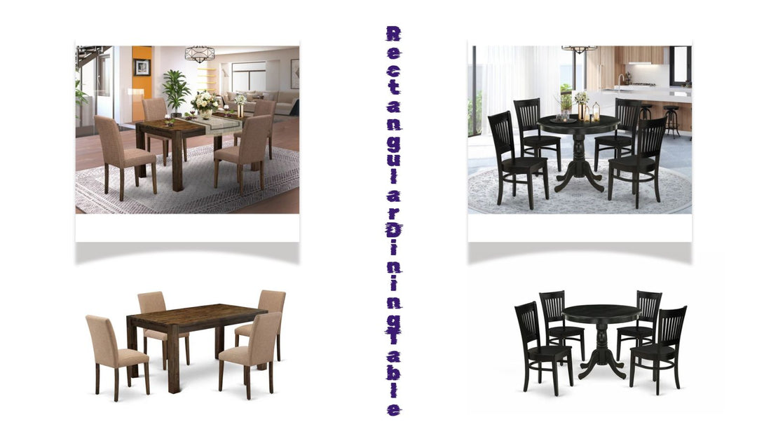 Rectangular dining table, Dining Chairs