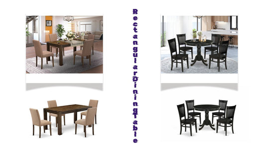 Rectangular dining table, Dining Chairs
