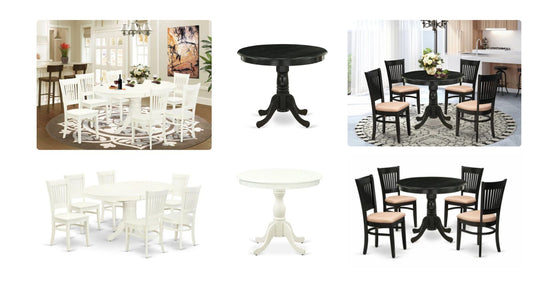 Rectangular dining table, High Back Dining Chairs
