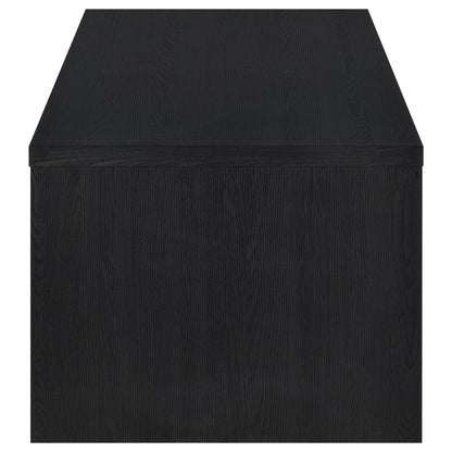 Knapp Lift Top Cocktail Coffee Table with Dual Drawers Black