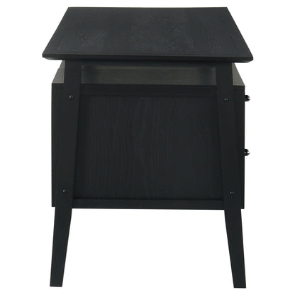 Goodson 64-inch 4-Drawer Double Pedestal Computer Desk Black