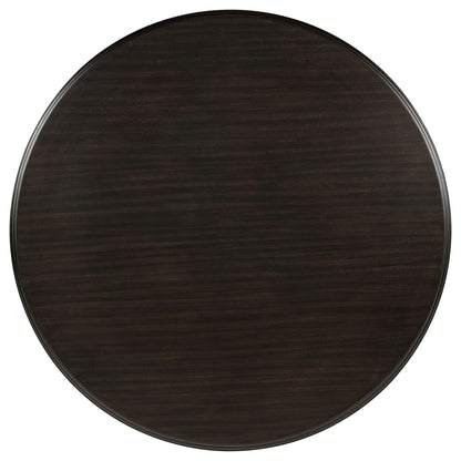 Twyla 5-piece Round Wood Dining Room Table Set Dark Cocoa