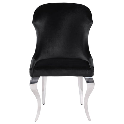 Cheyanne Upholstered Dining Side Chair Black (Set of 2)