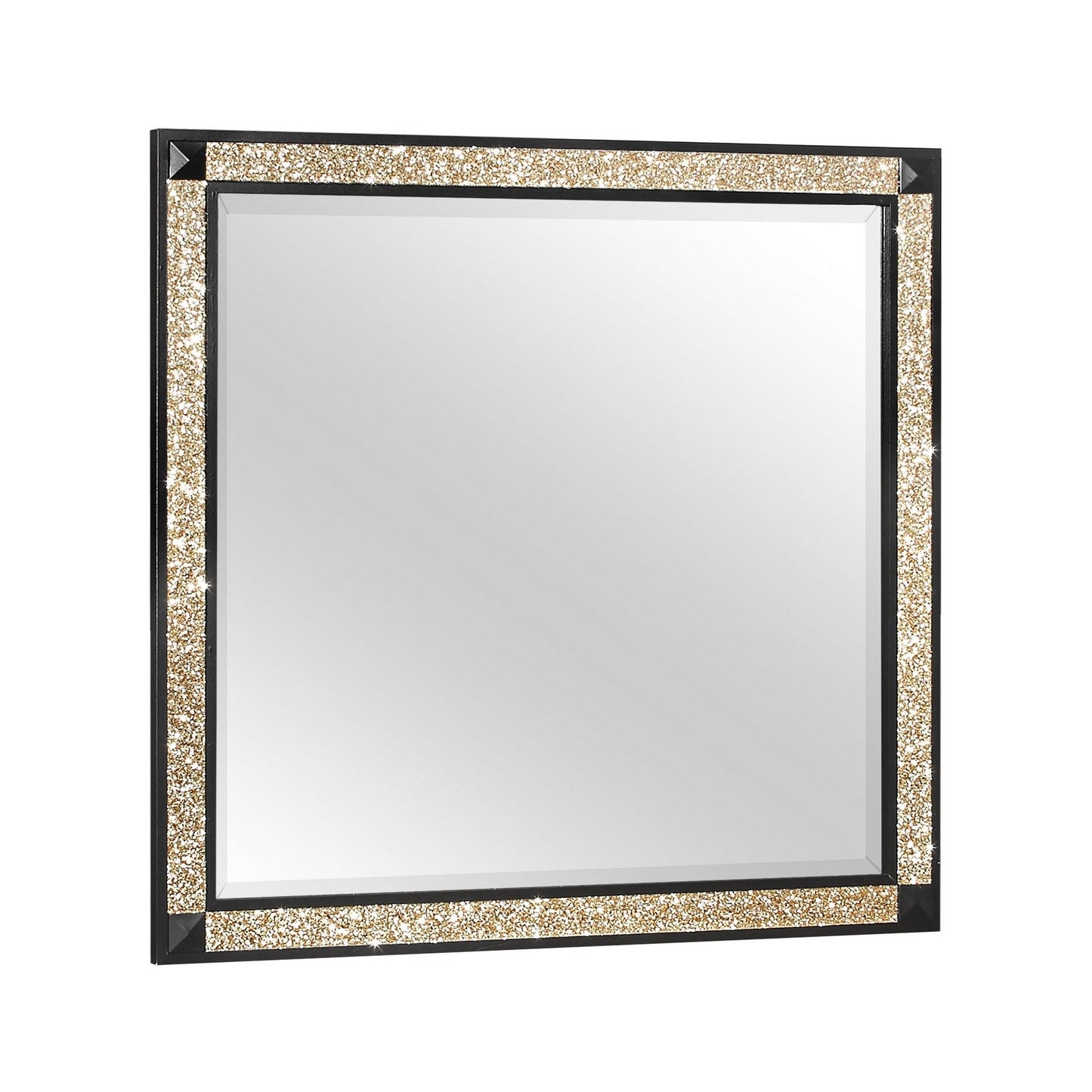 Lively - Bedroom Set With Glitter Detail And Padded Headboard