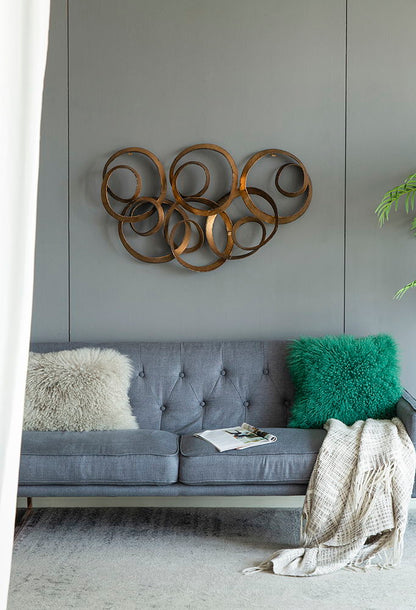 SerethaLeaf Wall Decor - Gold