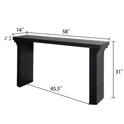 Console Table With Decorative Molding