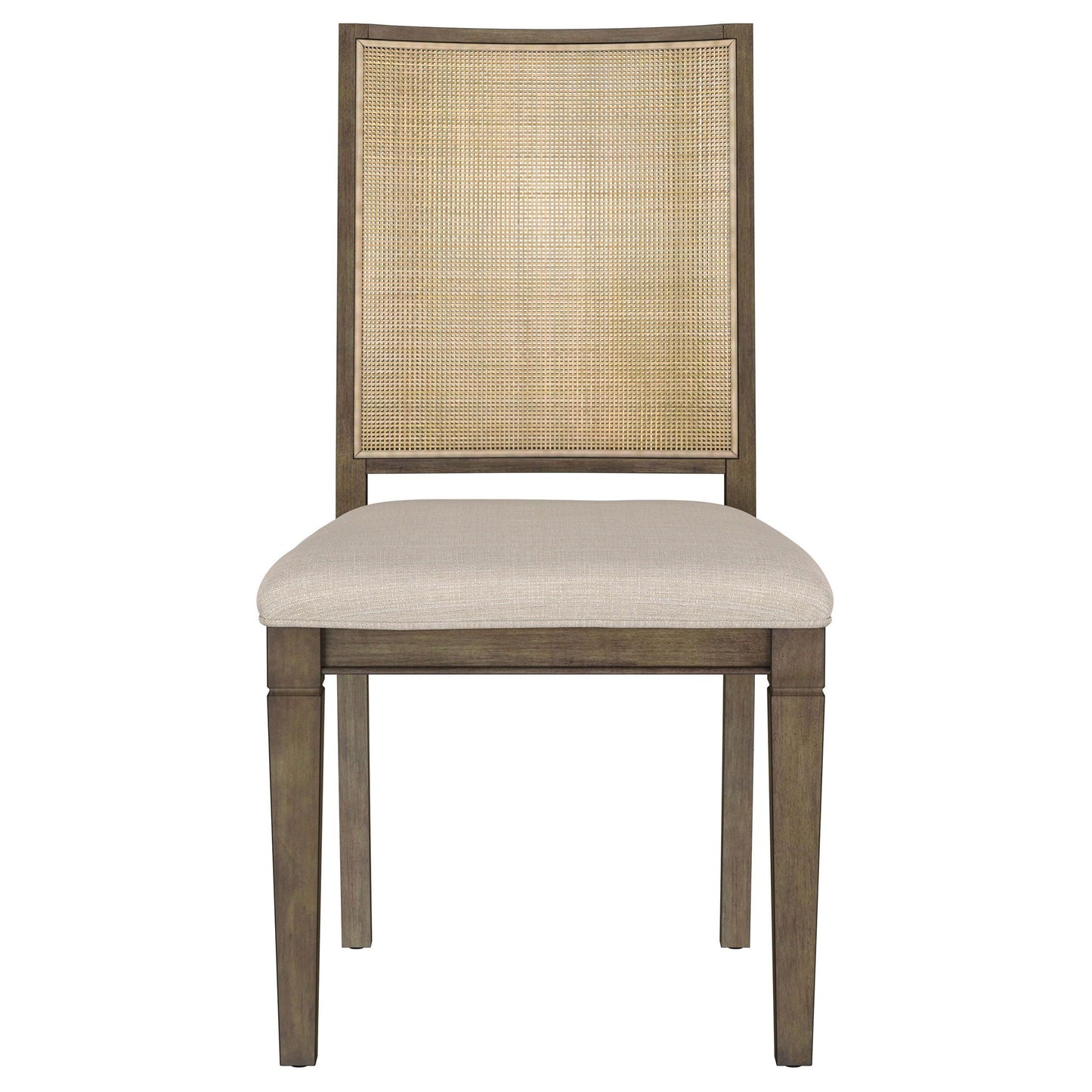 Matisse Woven Rattan Back Dining Side Chair Brown (Set of 2)