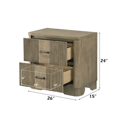 Lakkari - Nightstand - Antique Oak