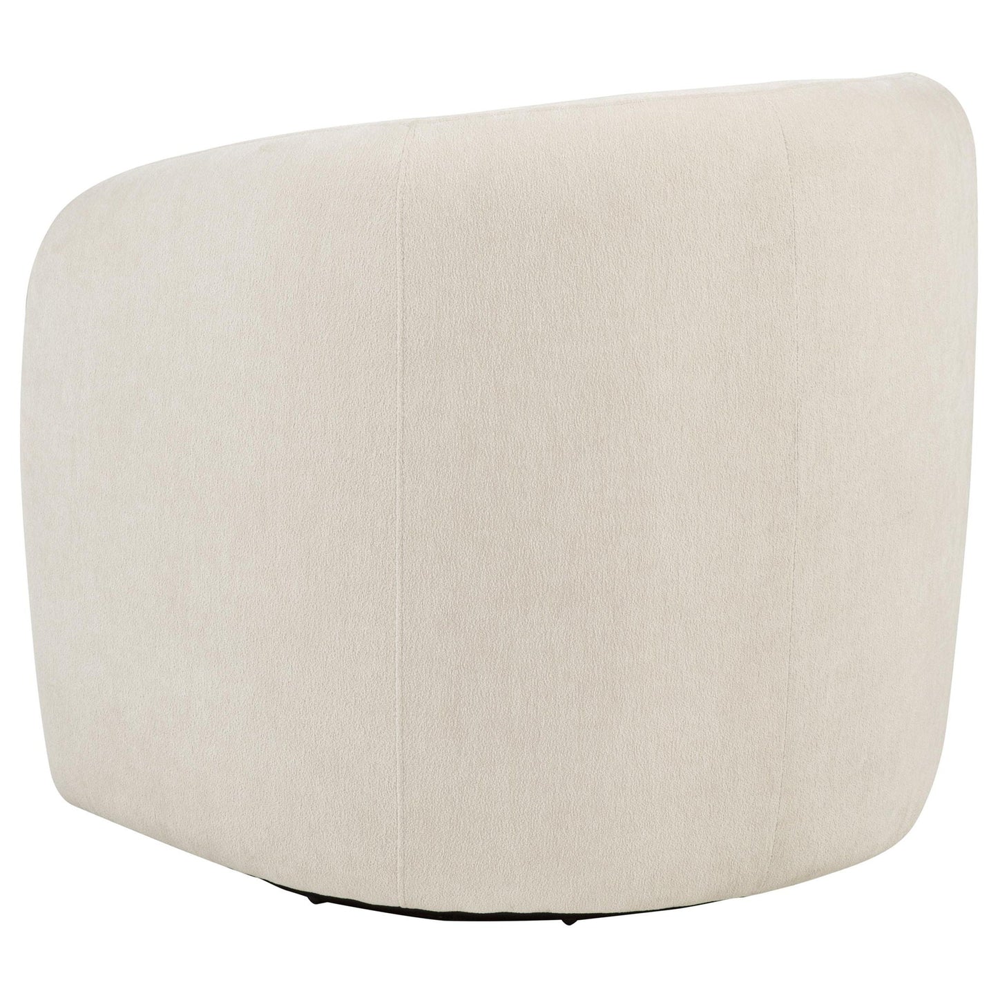 Gerley Faux Sherpa Chenille Upholstered Swivel Accent Chair Beige