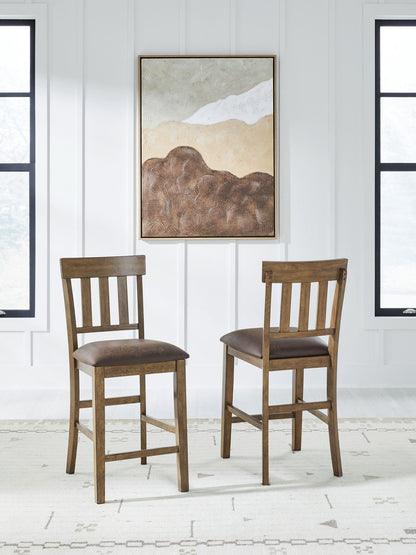Urbinforte - Upholstered Barstool (Set of 2) - Light Brown