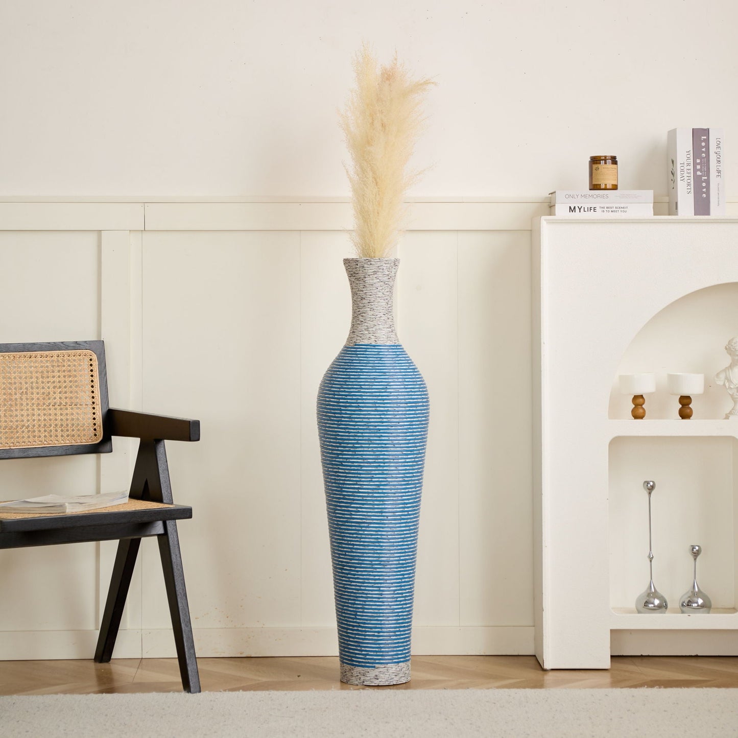 Classic And Neat Floor Vase, High Independent Flower Stand (Set of 3)