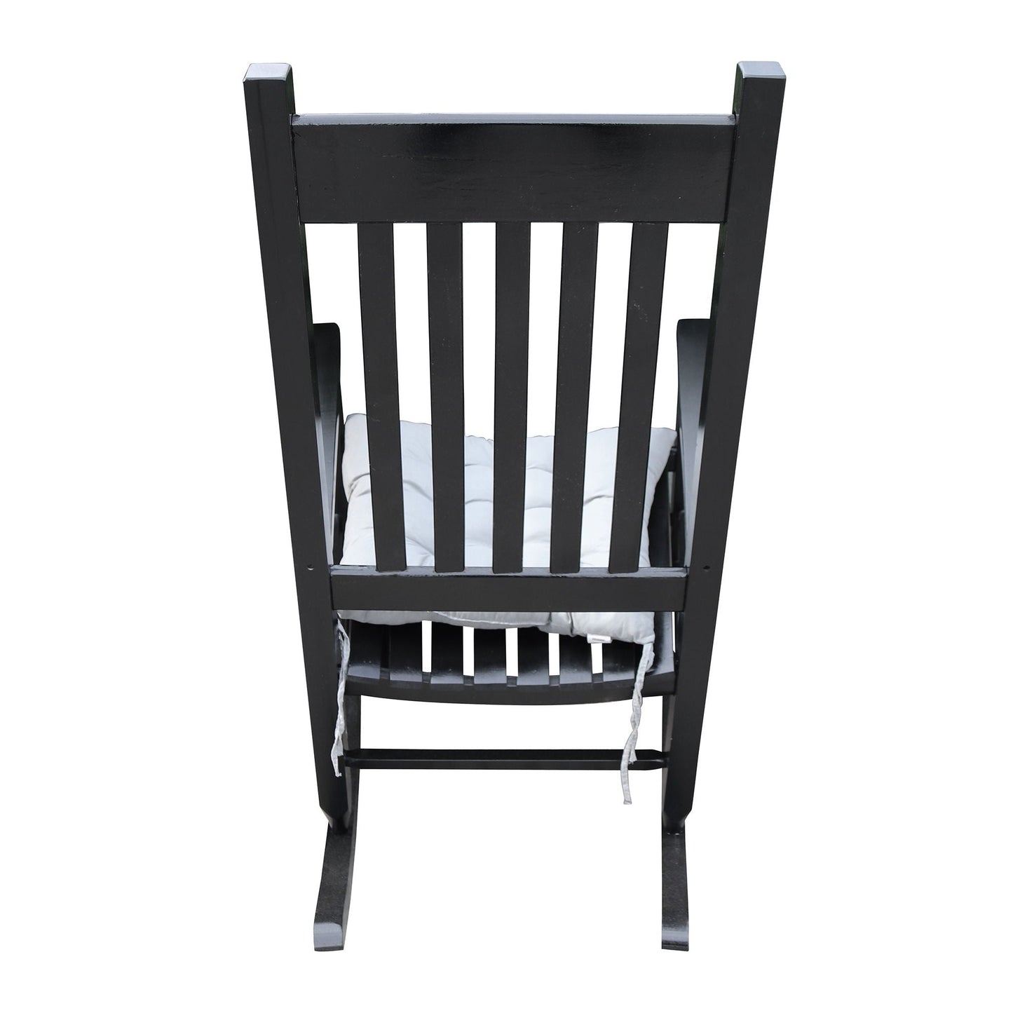 Classic Wooden Porch Rocker Chair Populus Wood Comfortable Design