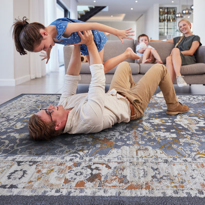 Payas - 6' X 9' Traditional Area Rug - Blue