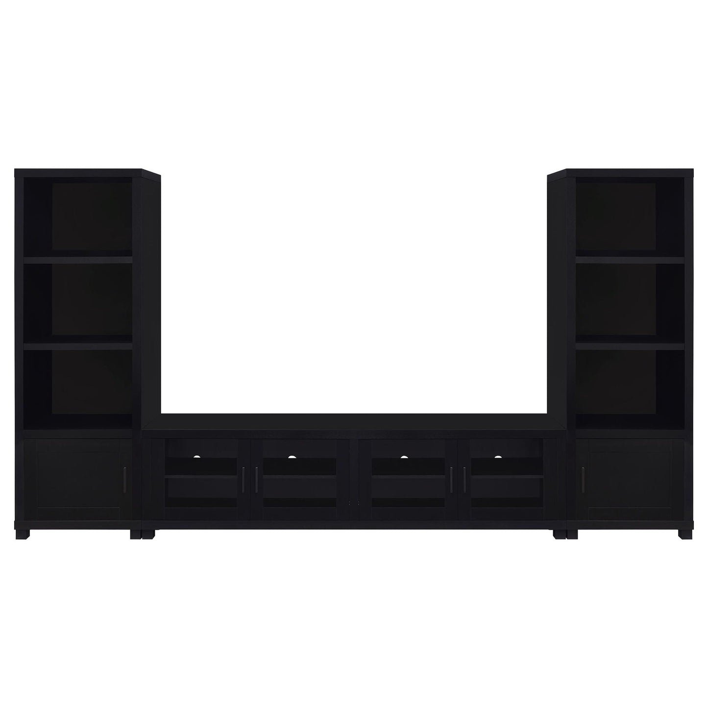 Jupiter 3-piece Entertainment Center 79-inch TV Stand Black