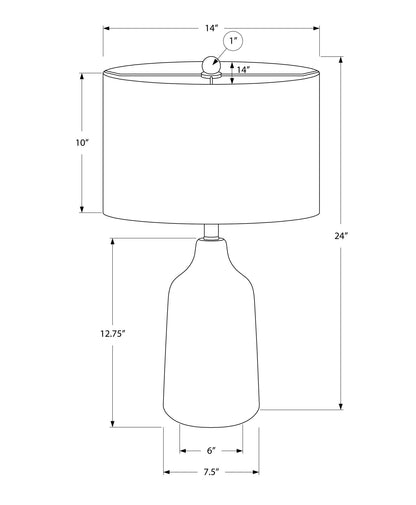 Lighting, Table Lamp, Concrete, Contemporary