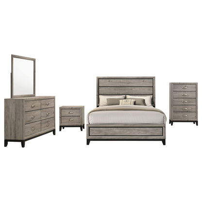 Watson Five-piece Full Bedroom Set Light Taupe