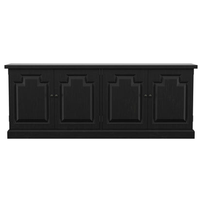 Florence 4-door Dining Sideboard Buffet Distressed Black
