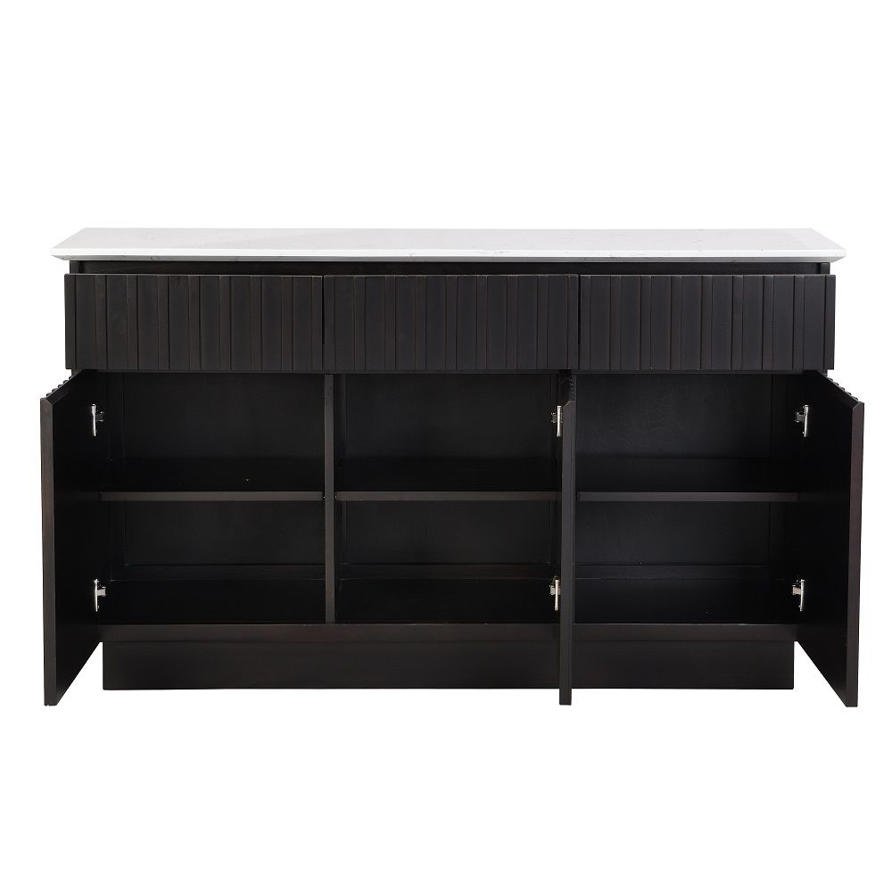 Jaramillo - Server - Engineering Marble Top & Black