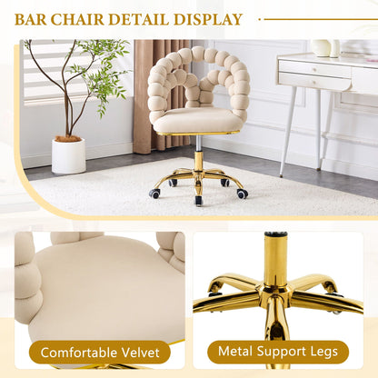 Puffy Bubble, Ball Chain Accent Chair With 5 Claw Casters