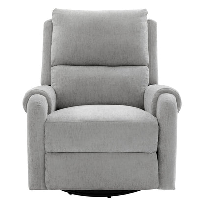 Manual Recliner Massage Chair With Swivel Rocker, 8 Massage Modes, Side Storage Pocket