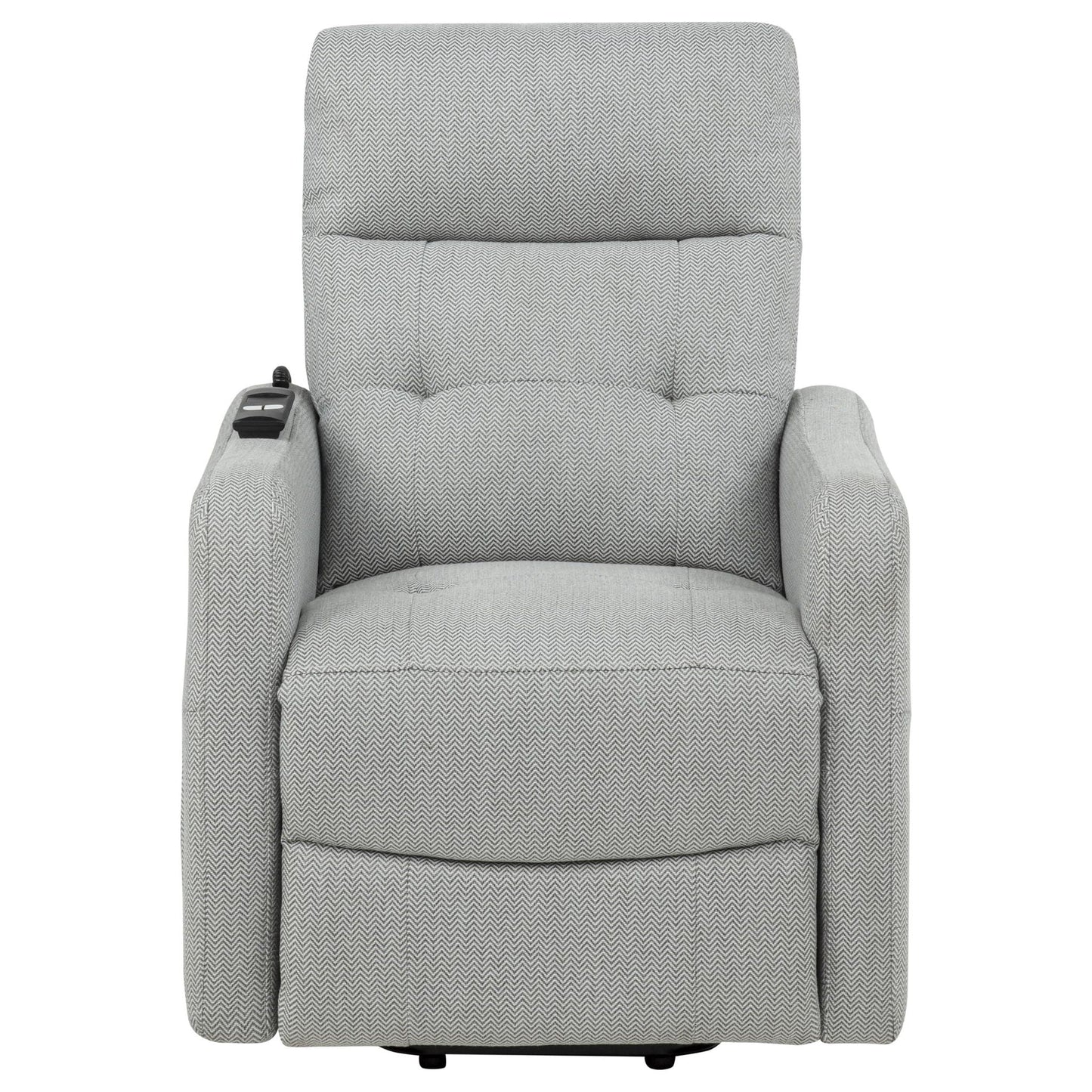 Dayes Upholstered Power Lift Recliner Chair Light Grey