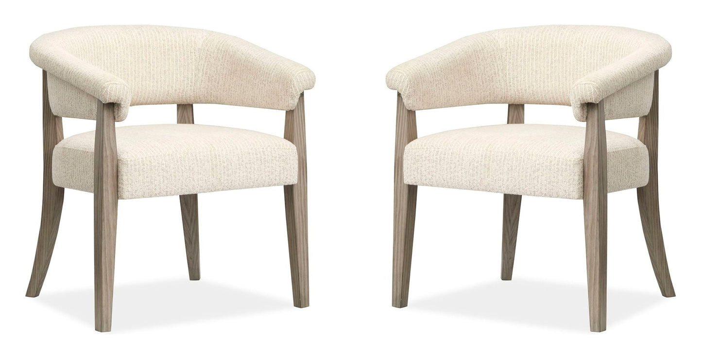 Braelyn - Upholstered Host Chair (Set of 2) - Dorian Gray
