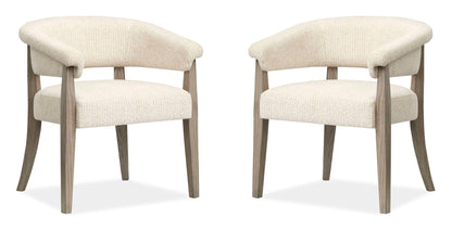 Braelyn - Upholstered Host Chair (Set of 2) - Dorian Gray