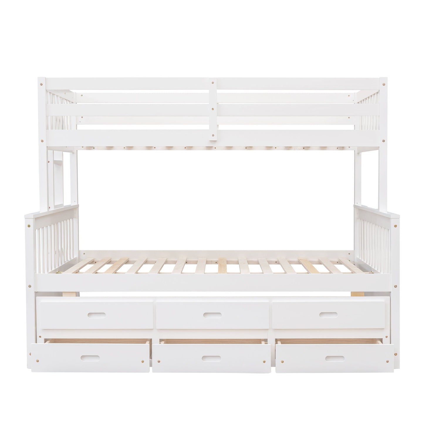 Bunk Bed With Twin Size Trundle And Drawers