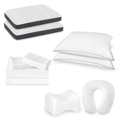 Comfort Care - Hybrid Restful Nights Firm Mattress, 12 Piece Comfort Bedding Pack