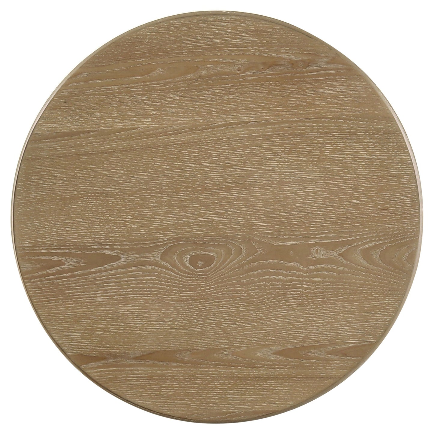 Adina 2-piece Round Coffee Table Set Distressed Light Brown