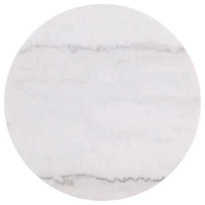 Jason 3-piece Round White Marble Coffee Table Set Greige