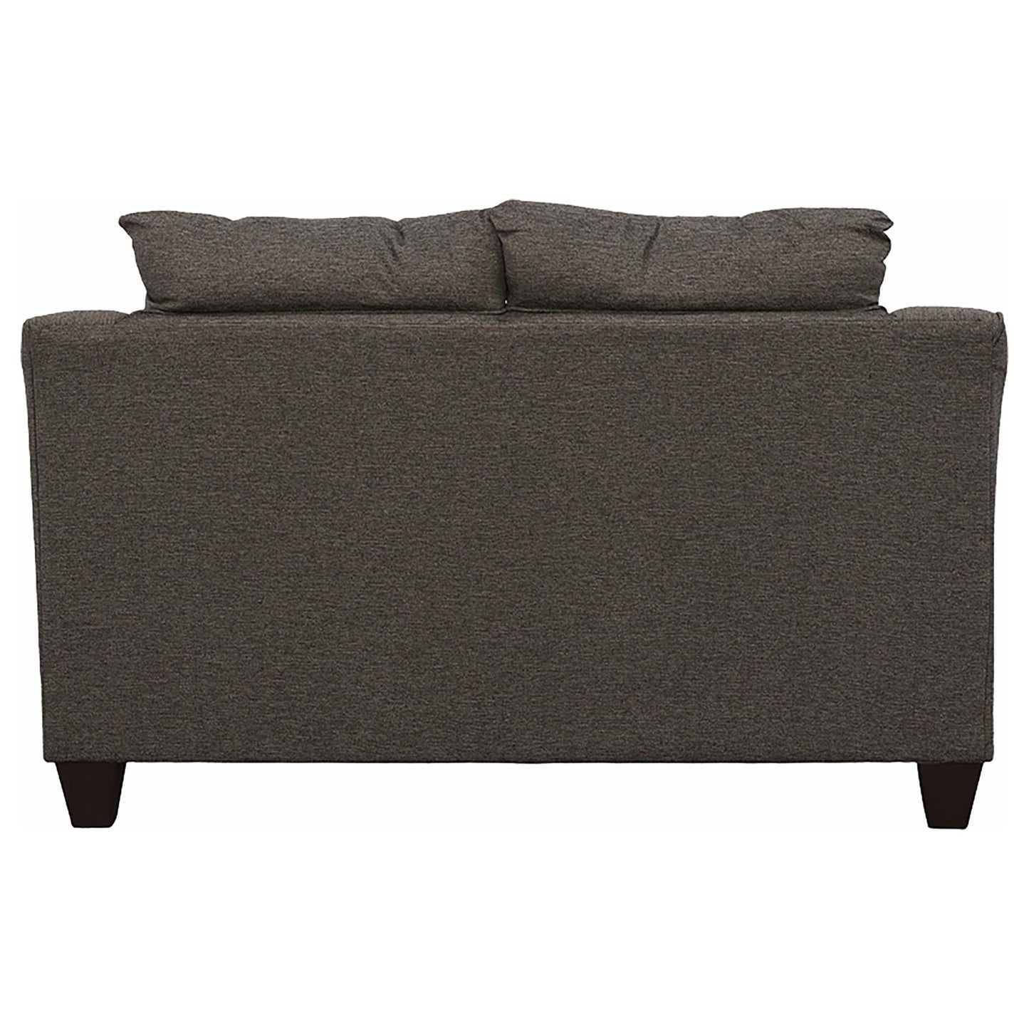Salizar 2-piece Upholstered Flared Arm Sofa Set Grey