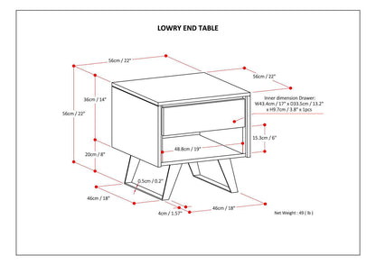 Lowry - Modern End Table