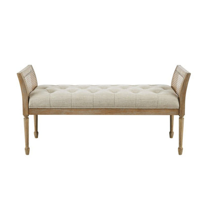 Accent Bench With Arm - Natural