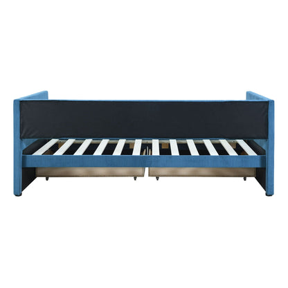 Daybed With Two Drawers And Wood Slat