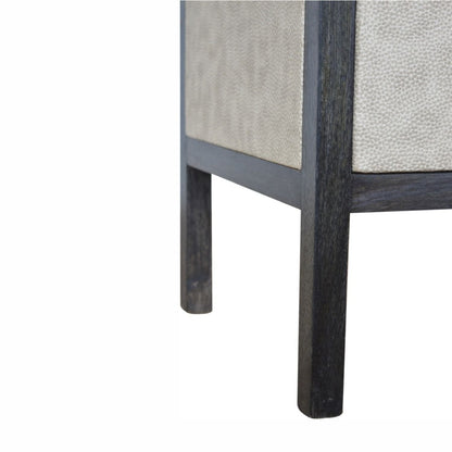 Nightstand, 3 Drawer - Black