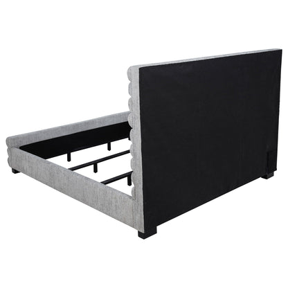 Patricia 58-inch Boucle Upholstered California King Bed Grey