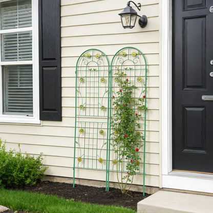 Metal Garden Trellis Rustproof Trellis For Climbing Plant Outdoor Flower Support